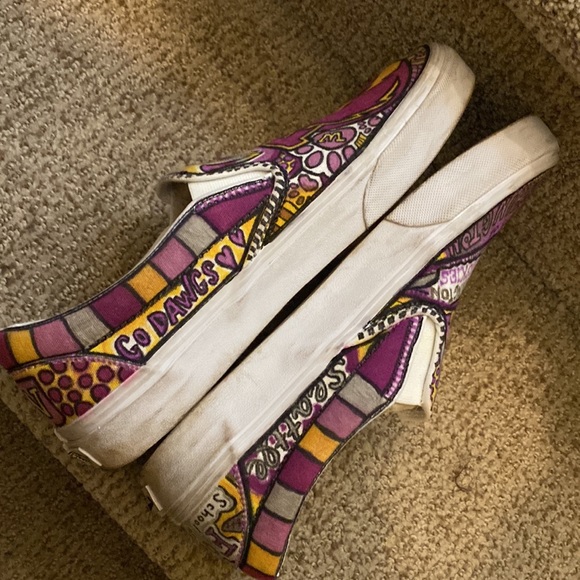 Custom UW Huskies Vans - Mens 7.5 / Womens 9 - Picture 3 of 4